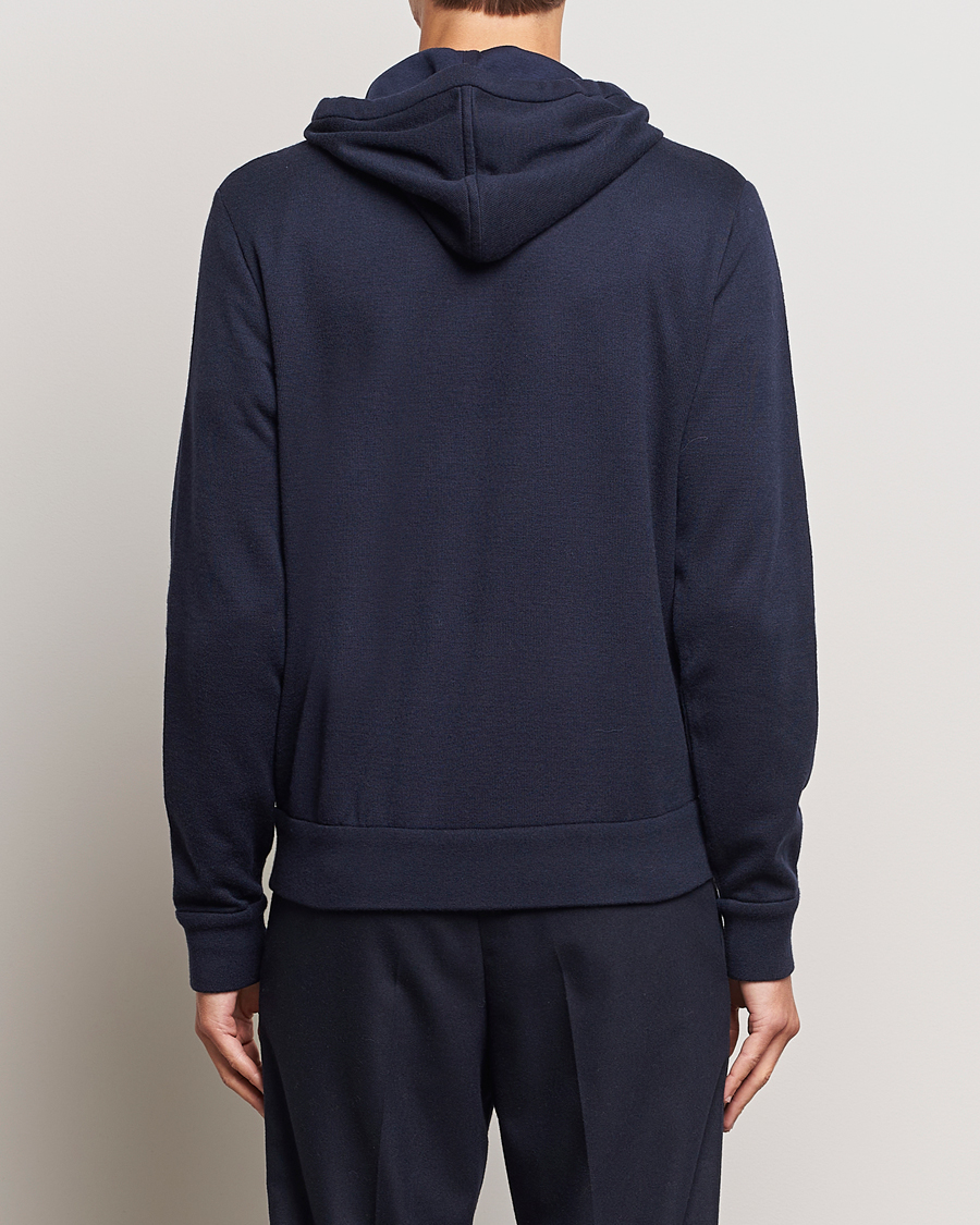Herr | Tröjor | Ralph Lauren Purple Label | Luxury Fleece Full Zip Sweater Navy