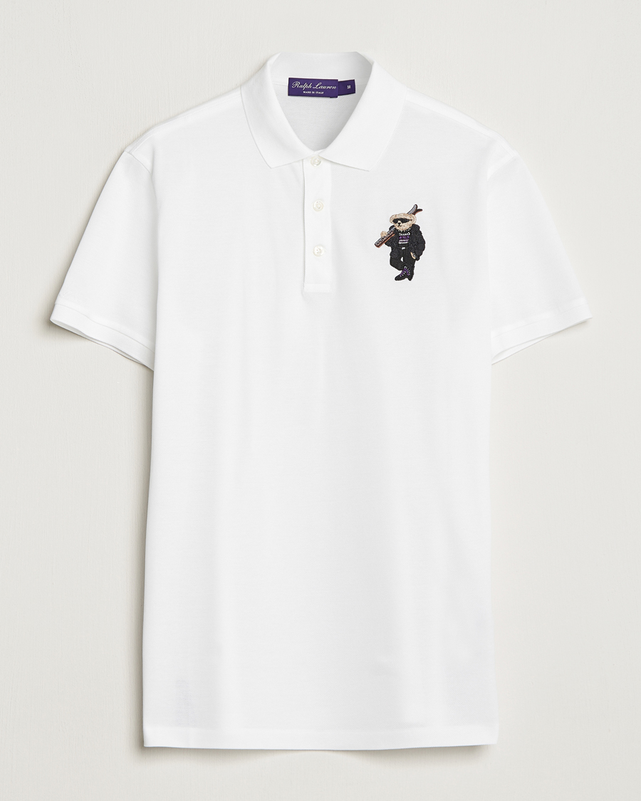 Herr | Pikéer | Ralph Lauren Purple Label | Ski Bear Polo White