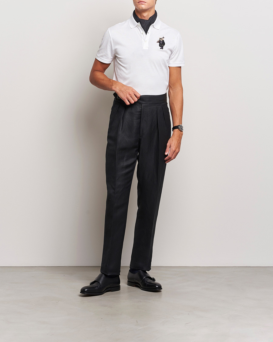 Herr | Pikéer | Ralph Lauren Purple Label | Ski Bear Polo White