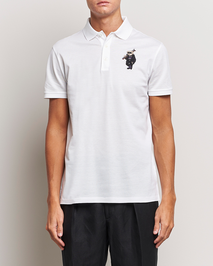 Herr | Pikéer | Ralph Lauren Purple Label | Ski Bear Polo White