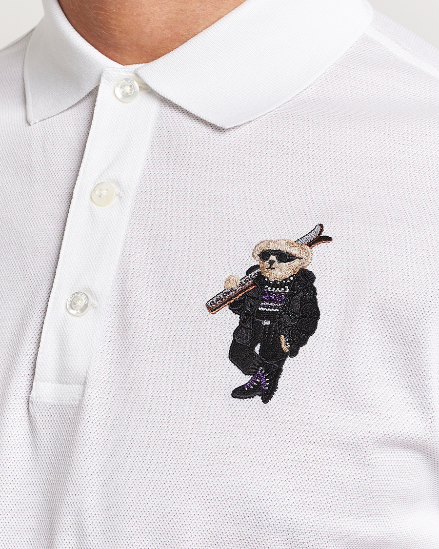 Herr | Pikéer | Ralph Lauren Purple Label | Ski Bear Polo White