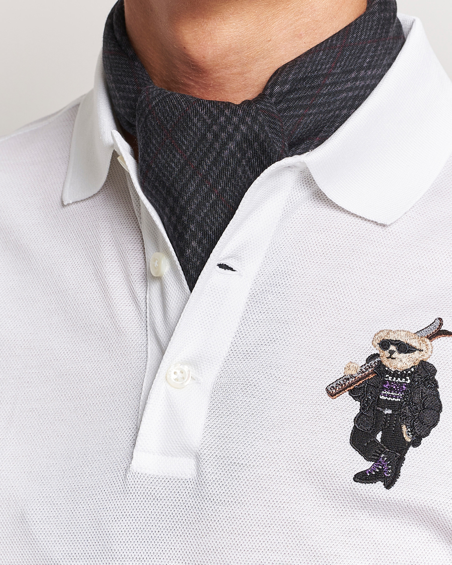 Herr | Ralph Lauren Purple Label Glencheck Wool Scarf Charcoal | Ralph Lauren Purple Label | Glencheck Wool Scarf Charcoal