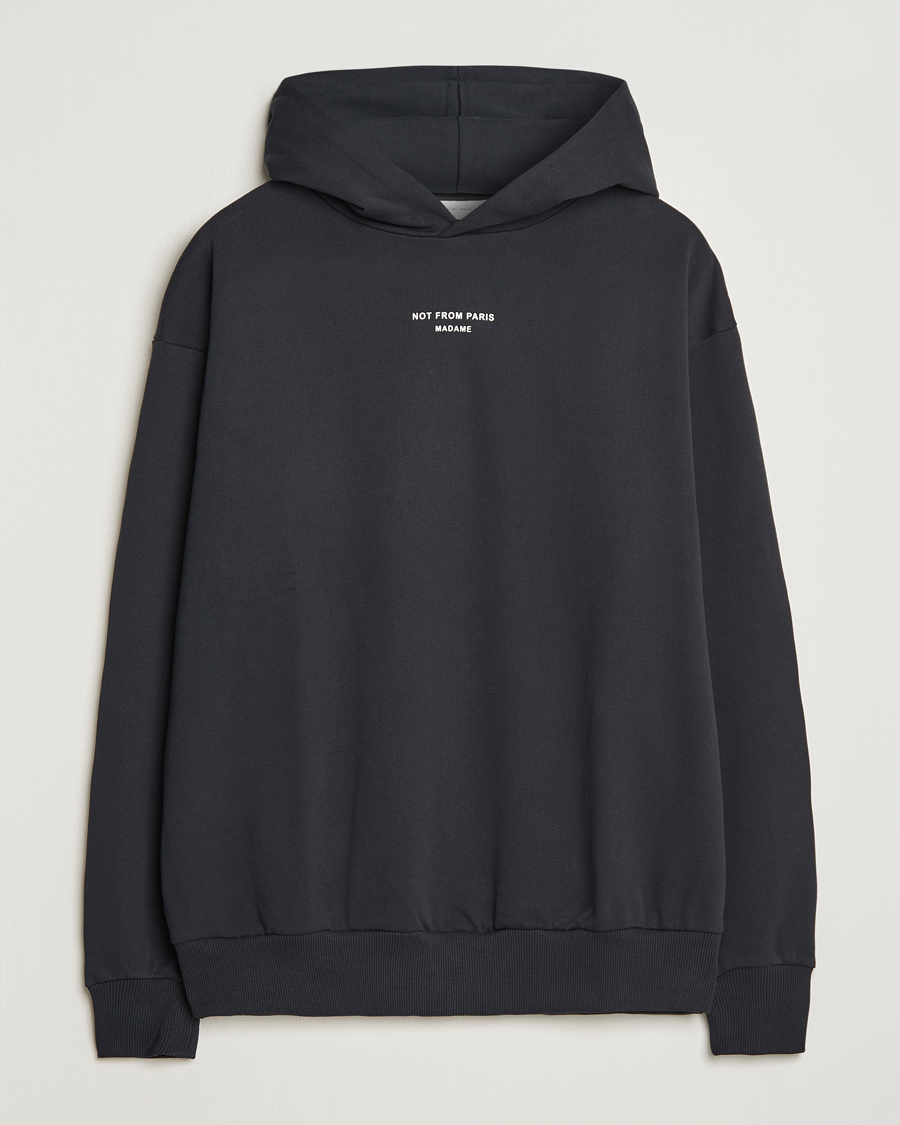 Herr | Tröjor | Drôle de Monsieur | Classic NFPM Hoodie Black
