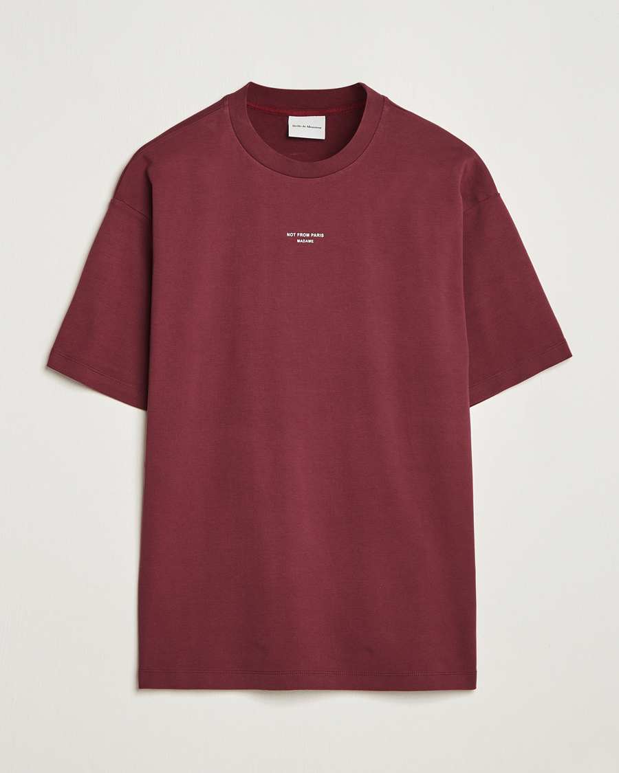 Herr | T-Shirts | Drôle de Monsieur | Classic NFPM T-Shirt Wine