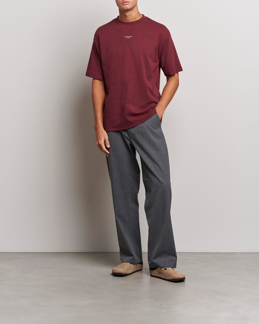 Herr | T-Shirts | Drôle de Monsieur | Classic NFPM T-Shirt Wine