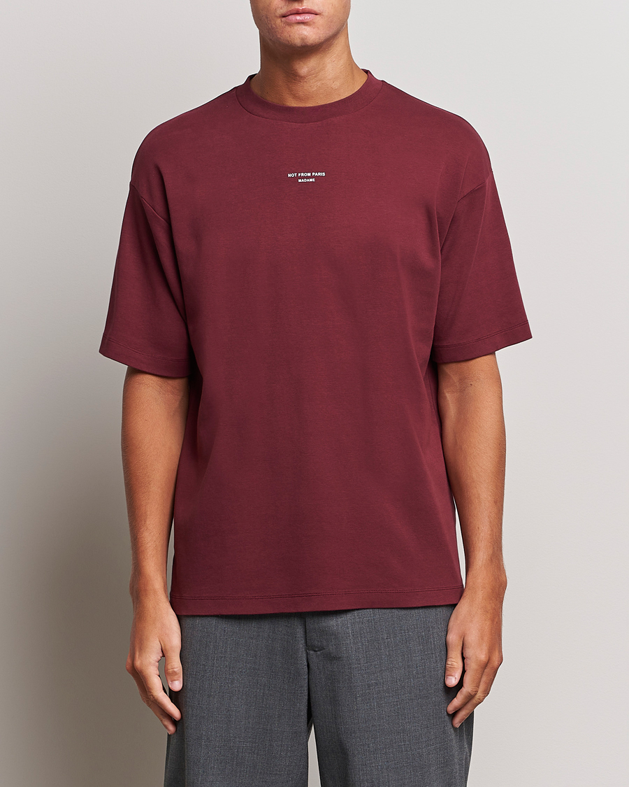 Herr | T-Shirts | Drôle de Monsieur | Classic NFPM T-Shirt Wine