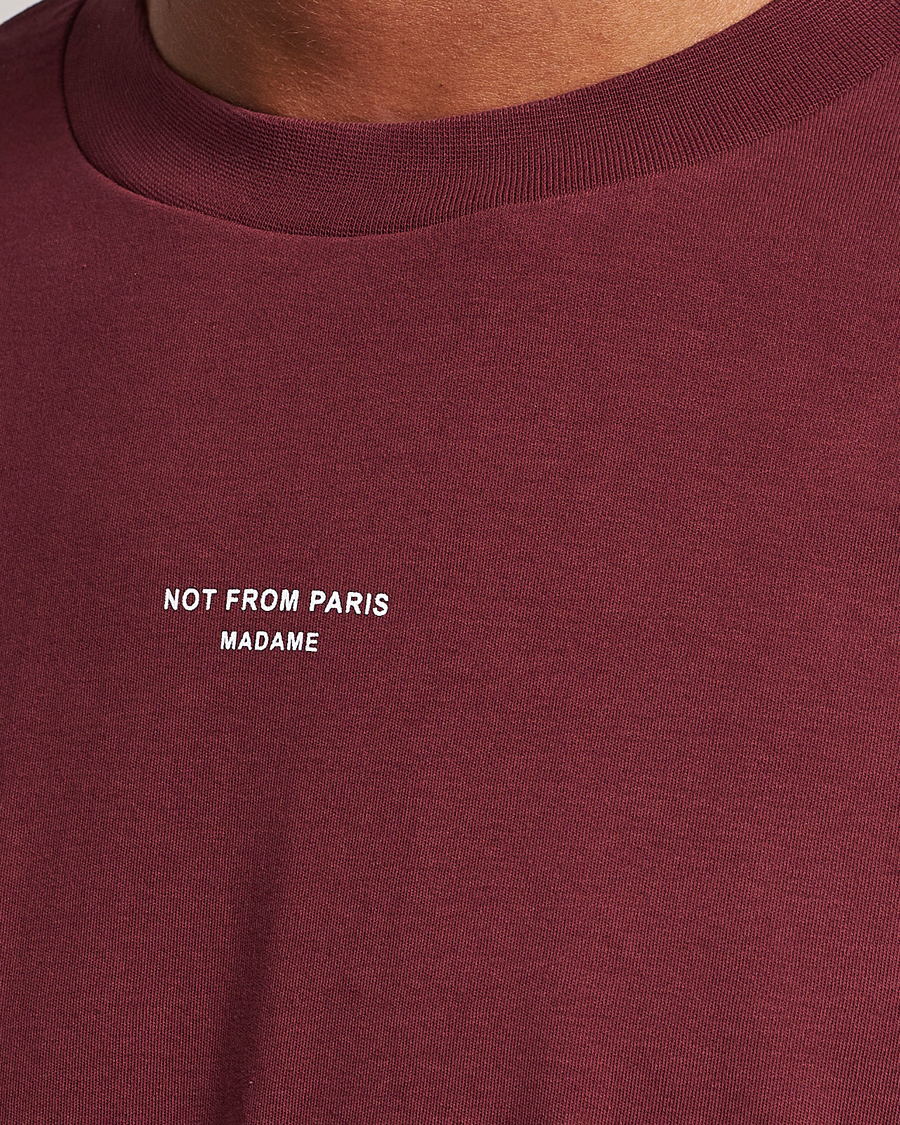 Herr | T-Shirts | Drôle de Monsieur | Classic NFPM T-Shirt Wine