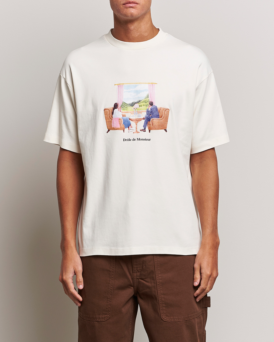Herr | T-Shirts | Drôle de Monsieur | Voyage T-Shirt Cream