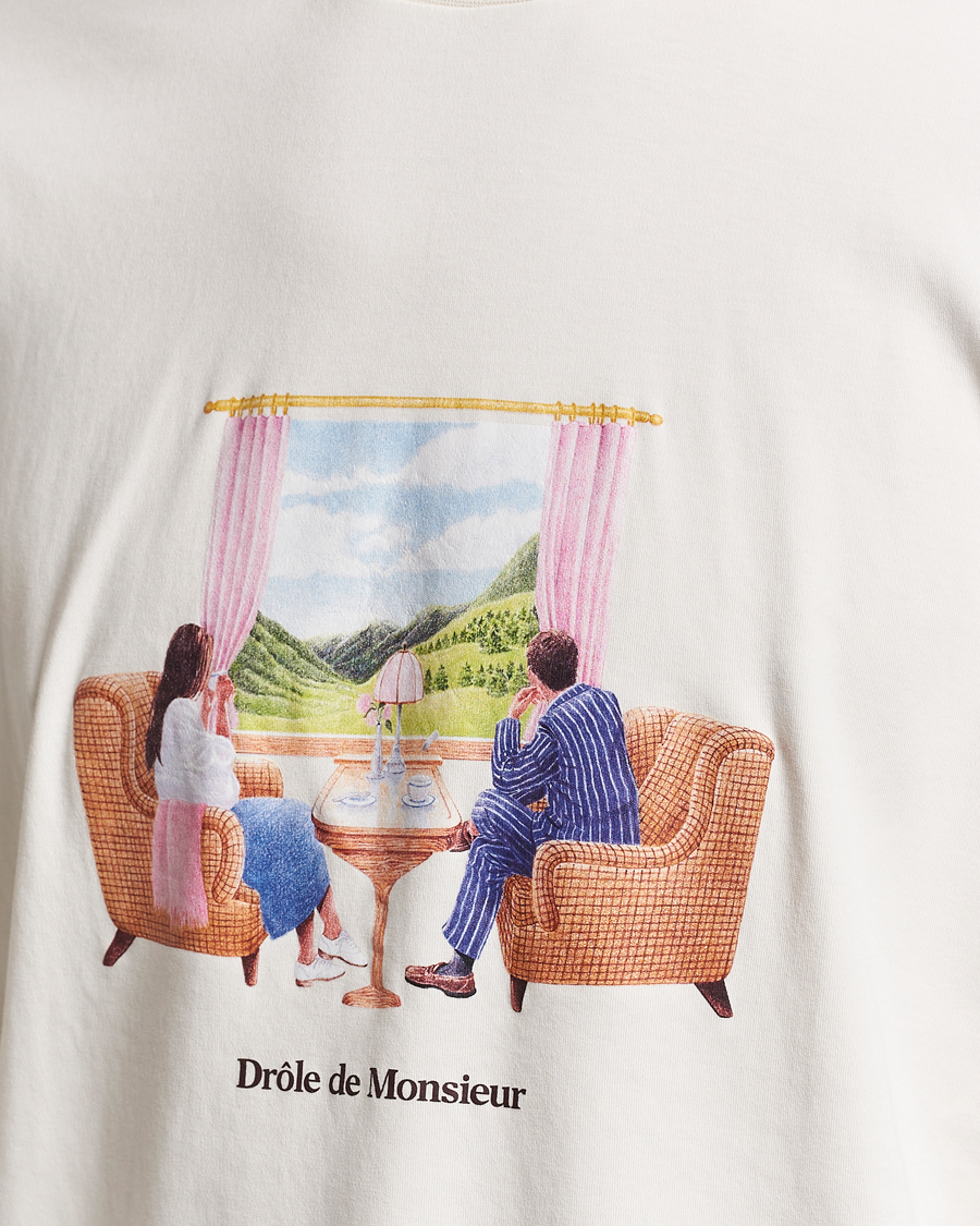 Herr | T-Shirts | Drôle de Monsieur | Voyage T-Shirt Cream