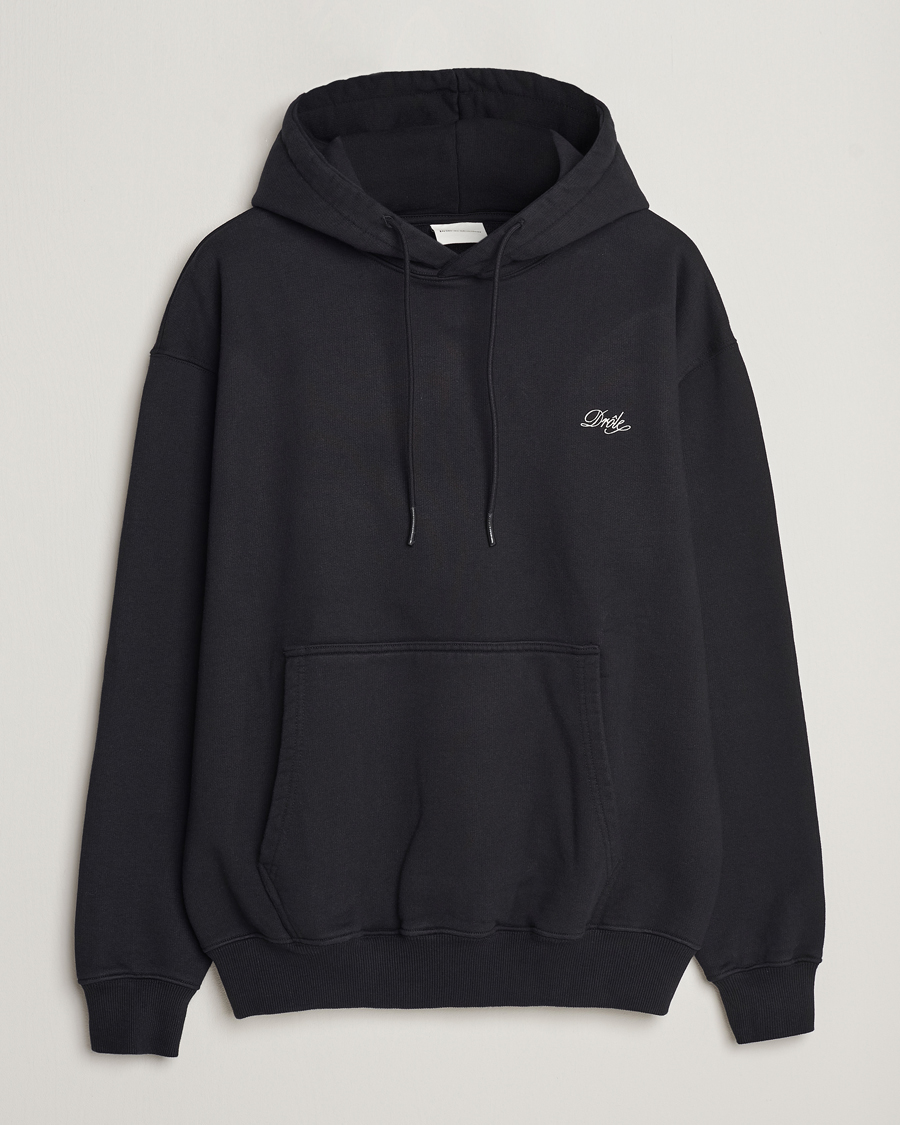 Herr | Tröjor | Drôle de Monsieur | Signature Hoodie Black