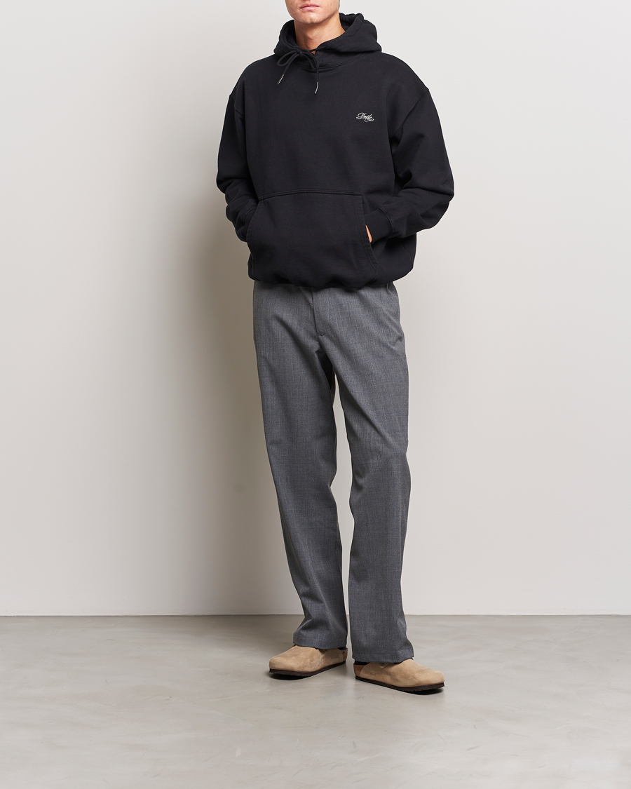 Herr | Tröjor | Drôle de Monsieur | Signature Hoodie Black