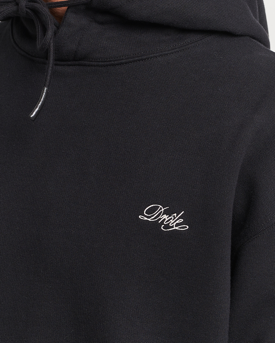Herr | Tröjor | Drôle de Monsieur | Signature Hoodie Black