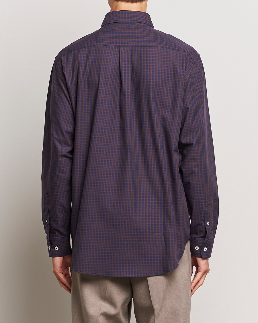 Herr | Skjortor | Drôle de Monsieur | Signature Check Shirt Dark Brown