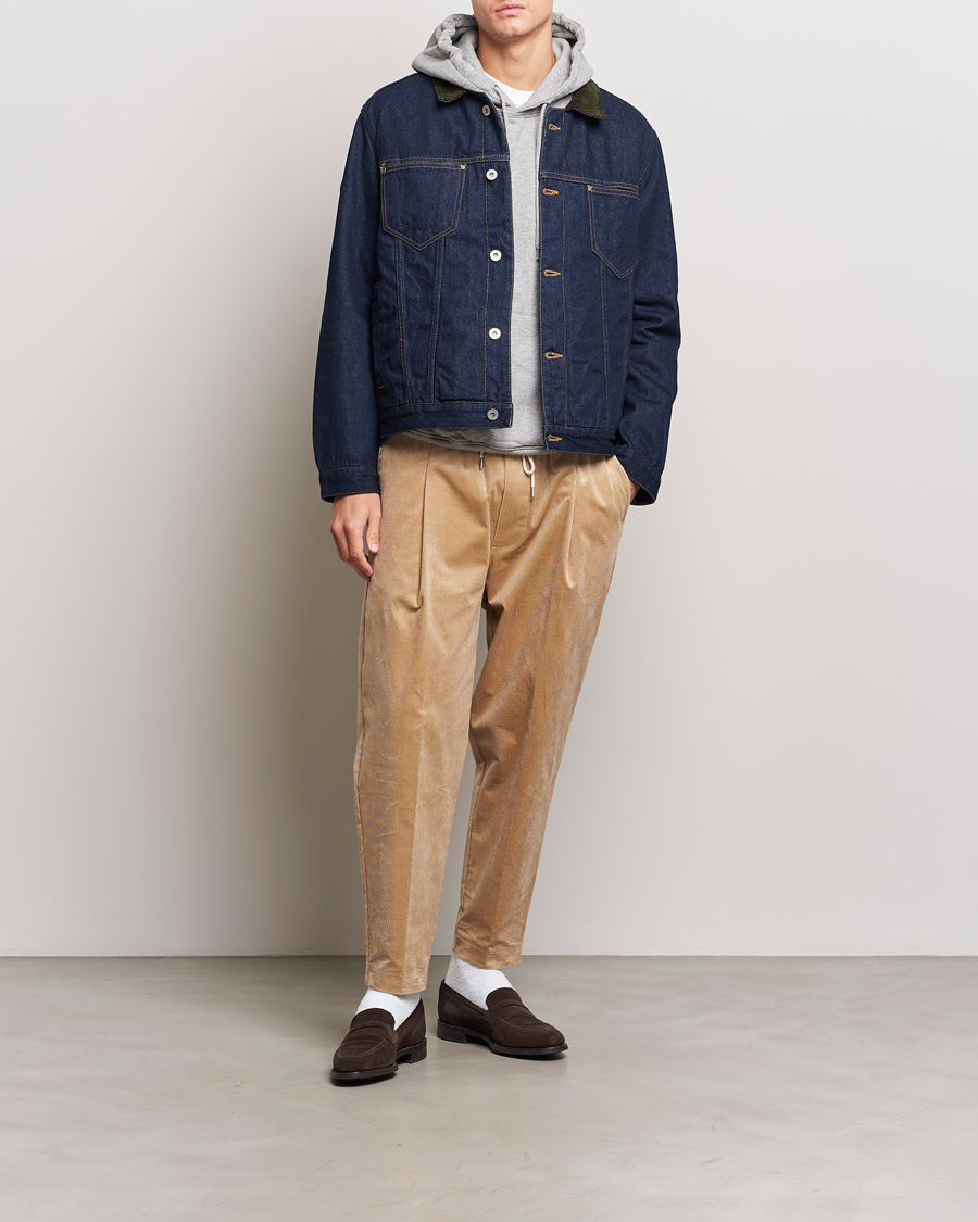 Herr | Byxor | Drôle de Monsieur | Drawstring Corduroy Troursers Beige