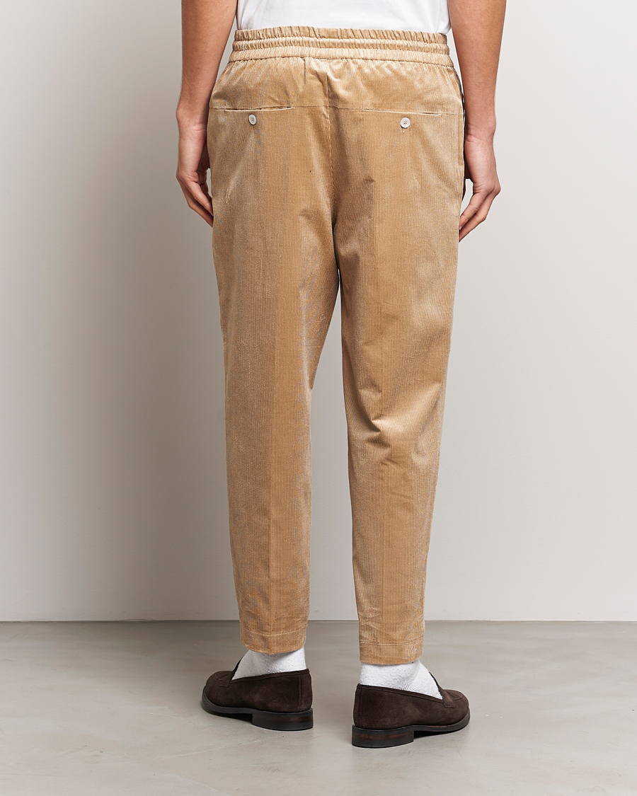 Herr | Byxor | Drôle de Monsieur | Drawstring Corduroy Troursers Beige
