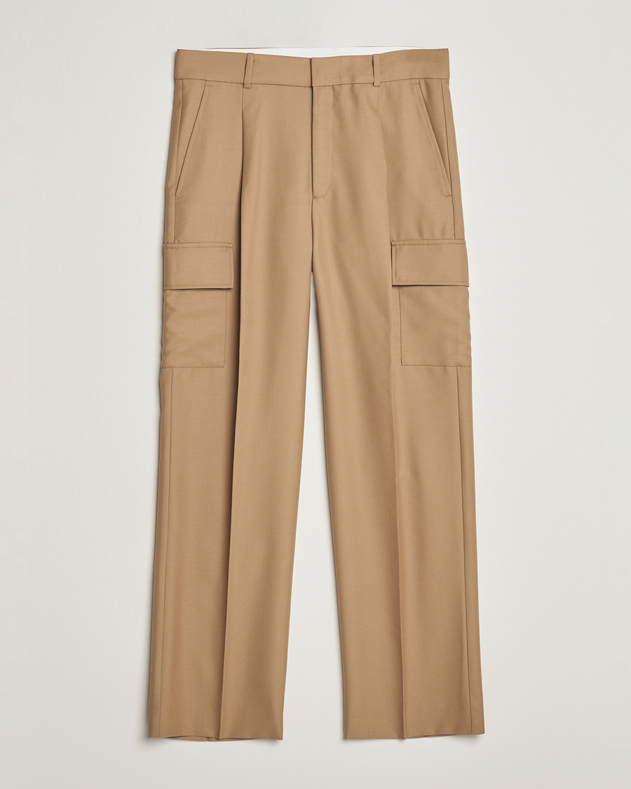 Herr | Byxor | Drôle de Monsieur | Flannel Cargo Pants Beige