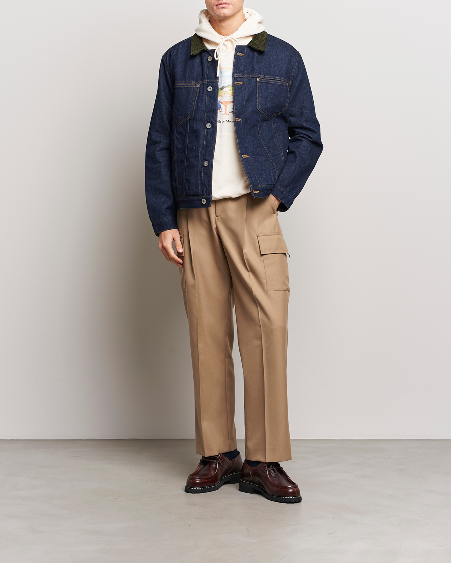 Herr | Byxor | Drôle de Monsieur | Flannel Cargo Pants Beige