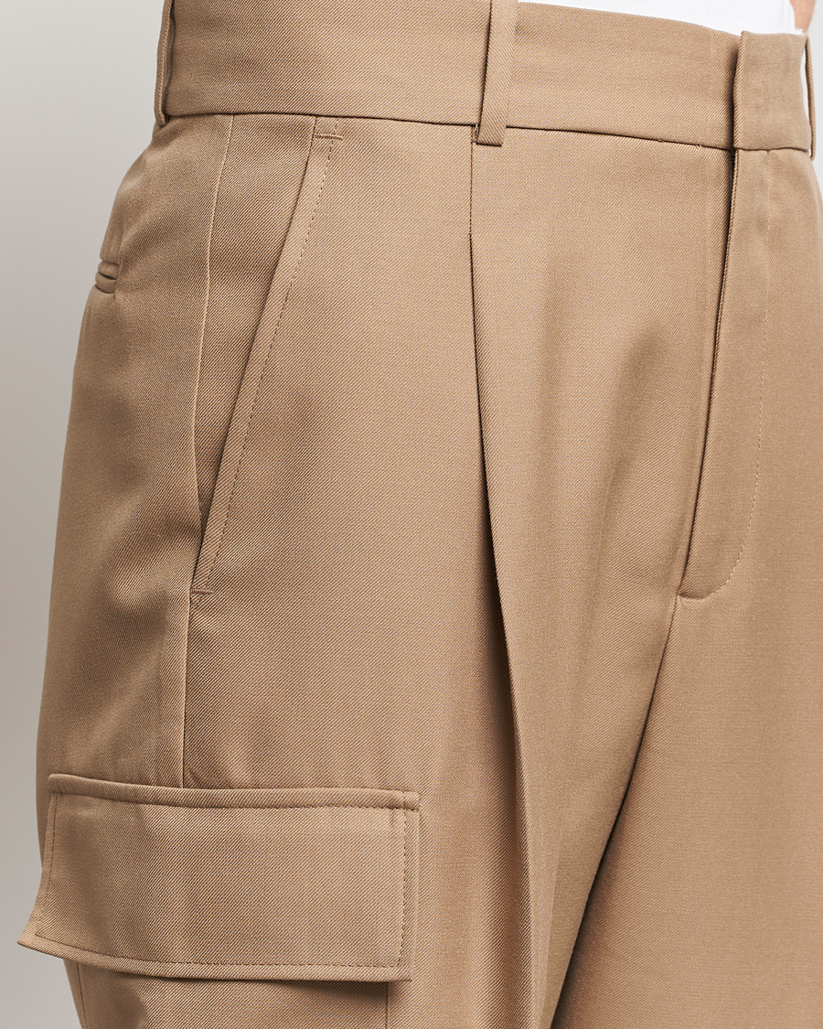Herr | Byxor | Drôle de Monsieur | Flannel Cargo Pants Beige