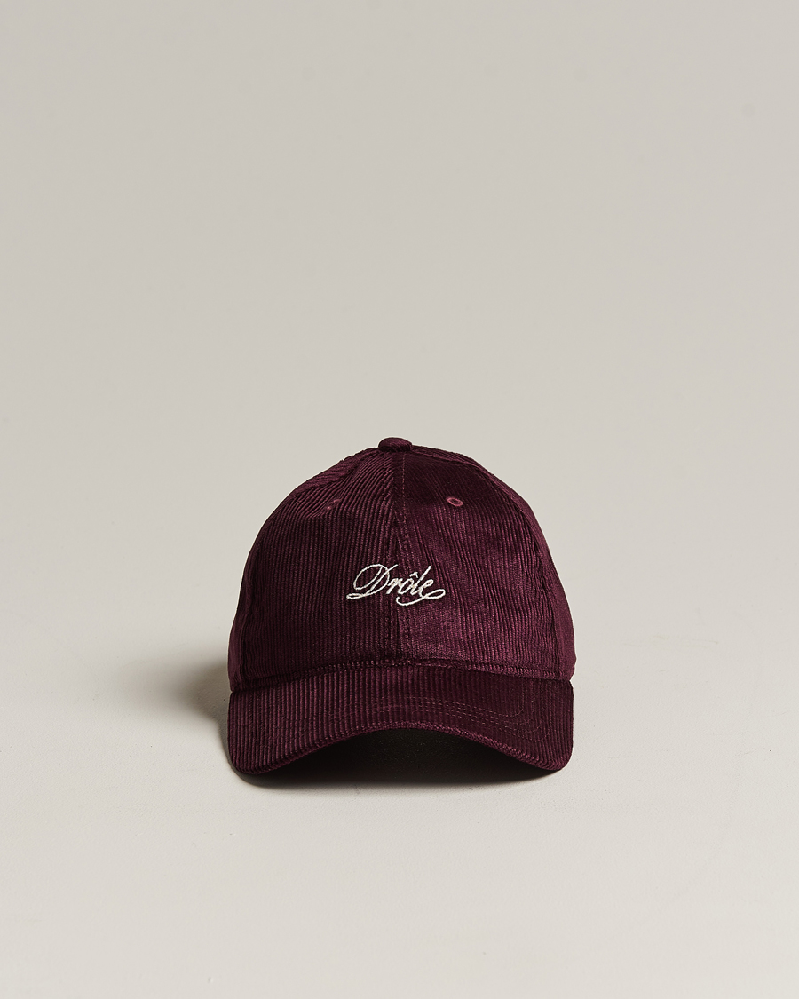 Herr | Drôle de Monsieur Signature Corduroy Cap Wine | Drôle de Monsieur | Signature Corduroy Cap Wine