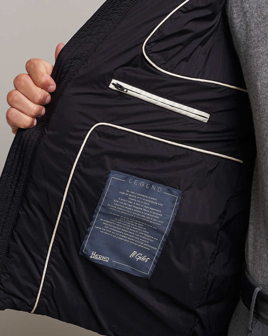 Herr | Jackor | Herno | Nuage Down Vest Black