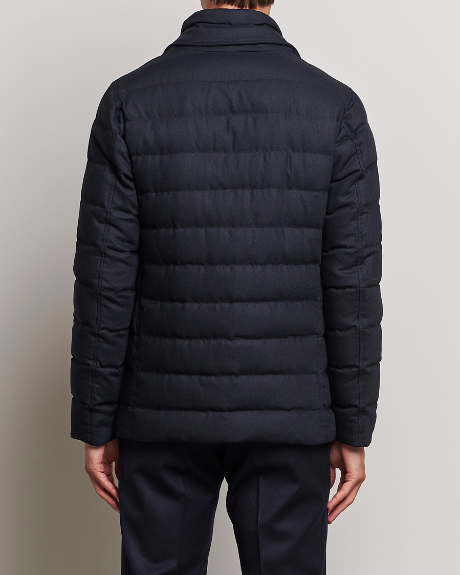 Herr | Jackor | Herno | Flannel Down Blazer Navy