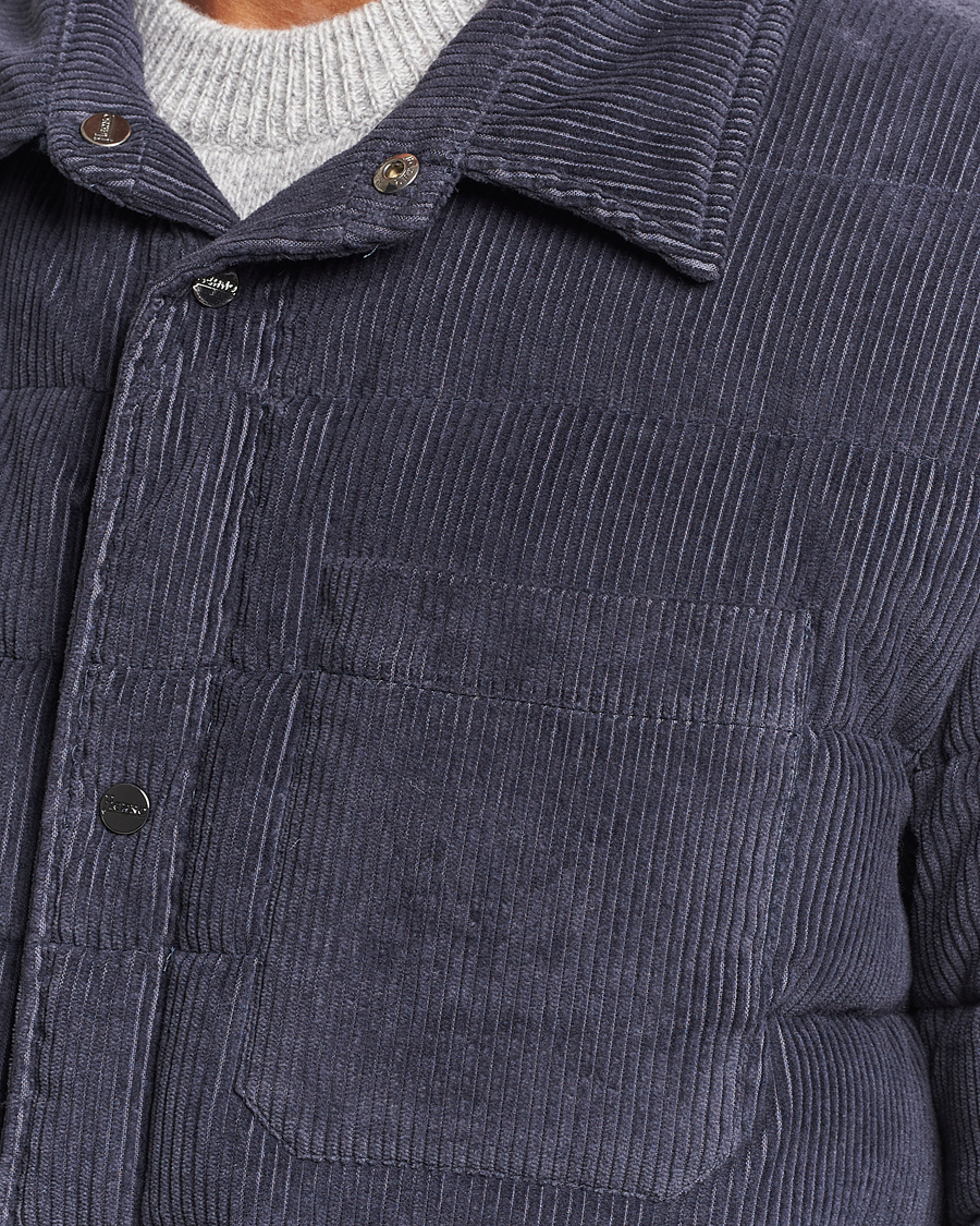 Herr | Jackor | Herno | Corduroy Shirt Jacket Navy