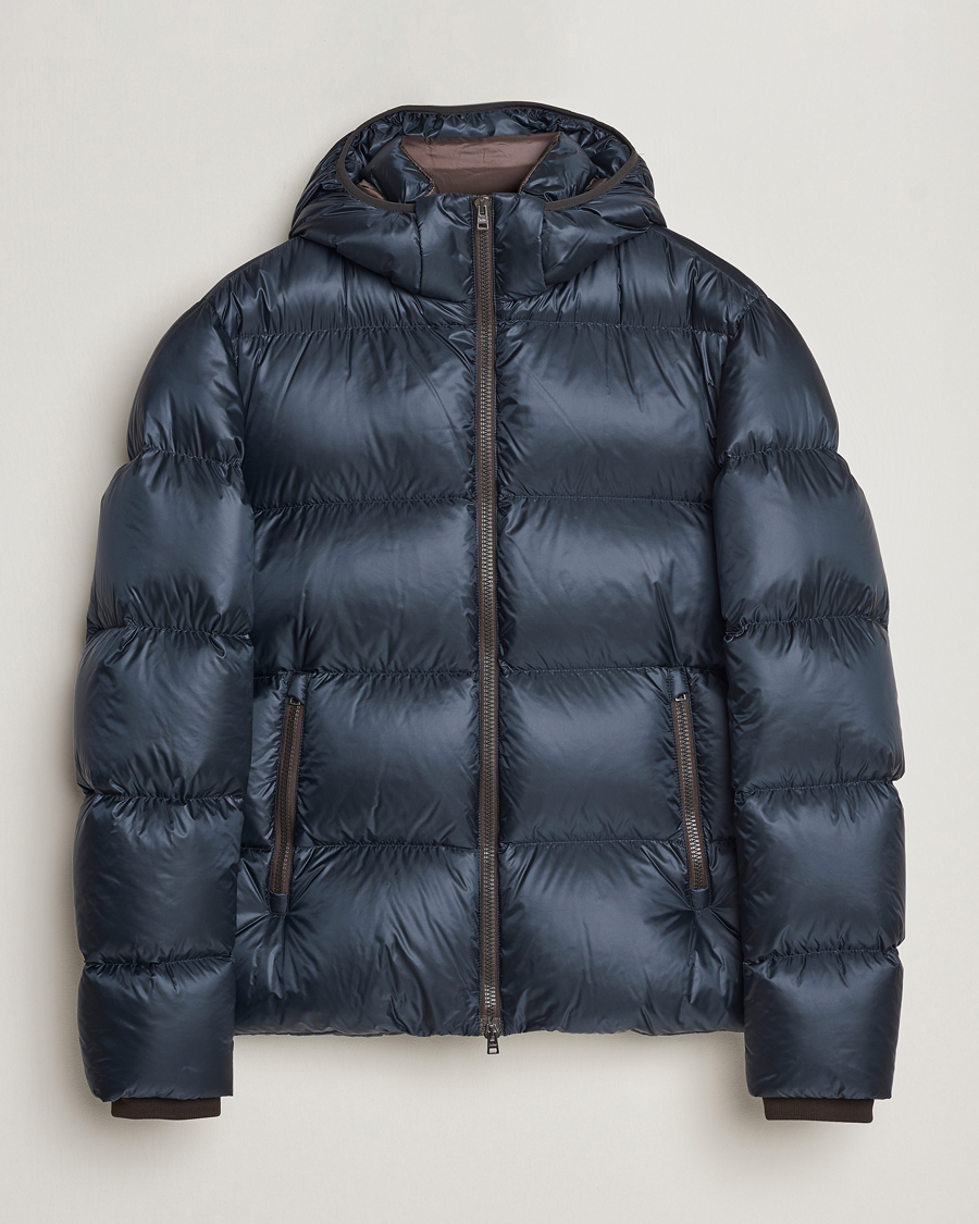 Herr | Jackor | Herno | Ultralight Nylon Down Jacket Navy