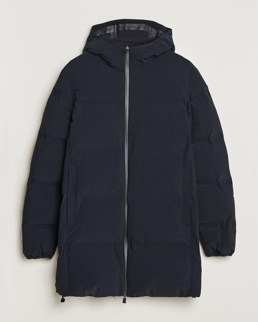 Herr | Jackor | Herno | Laminar Stretch Nylon Down Coat Navy