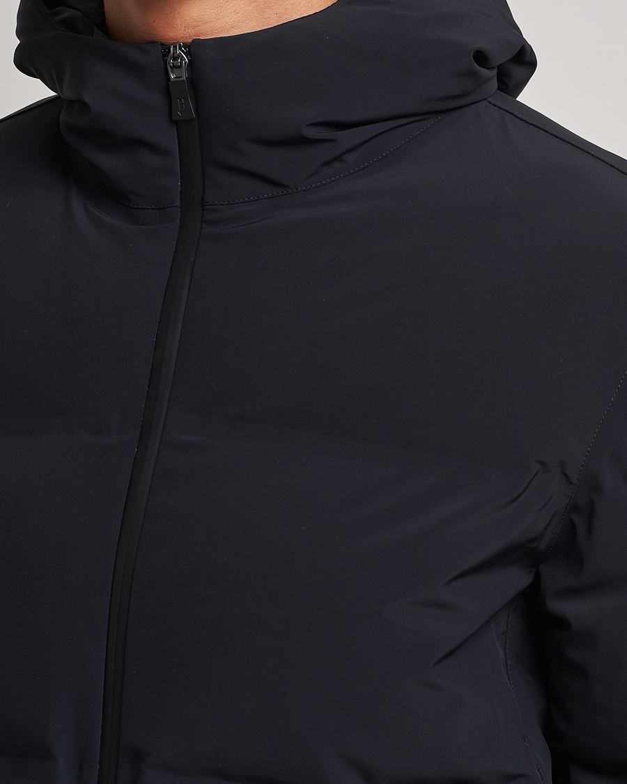 Herr | Jackor | Herno | Laminar Stretch Nylon Down Coat Navy