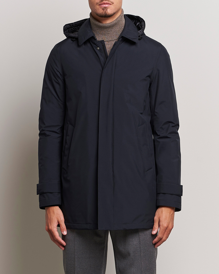 Herr | Dressade jackor | Herno | Laminar Goretex Down Coat Navy