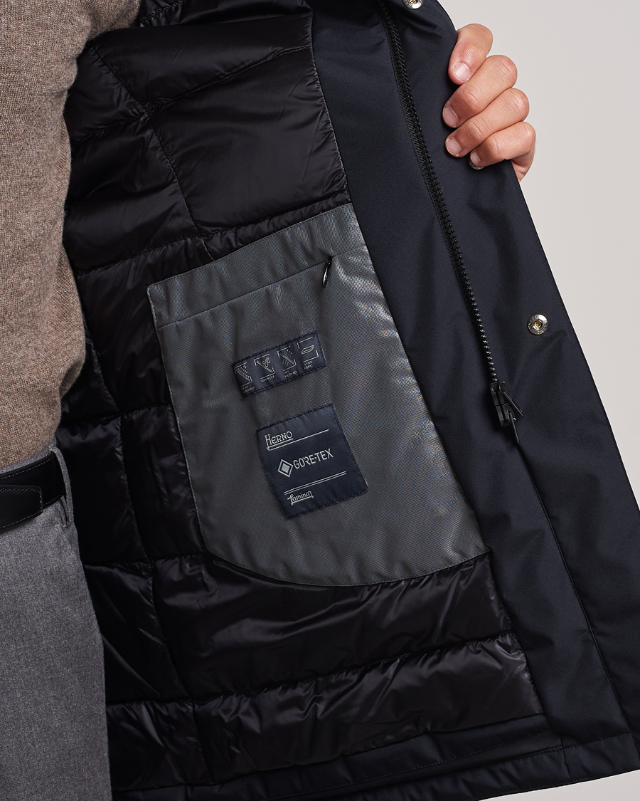Herr | Jackor | Herno | Laminar Goretex Down Coat Navy