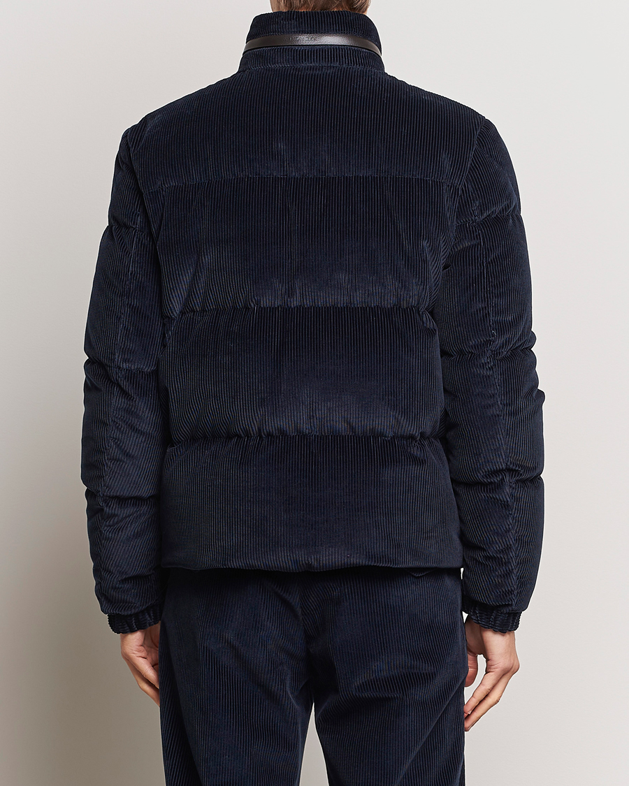 Herr | Jackor | Moncler | Besbre Corduroy Down Jacket Navy
