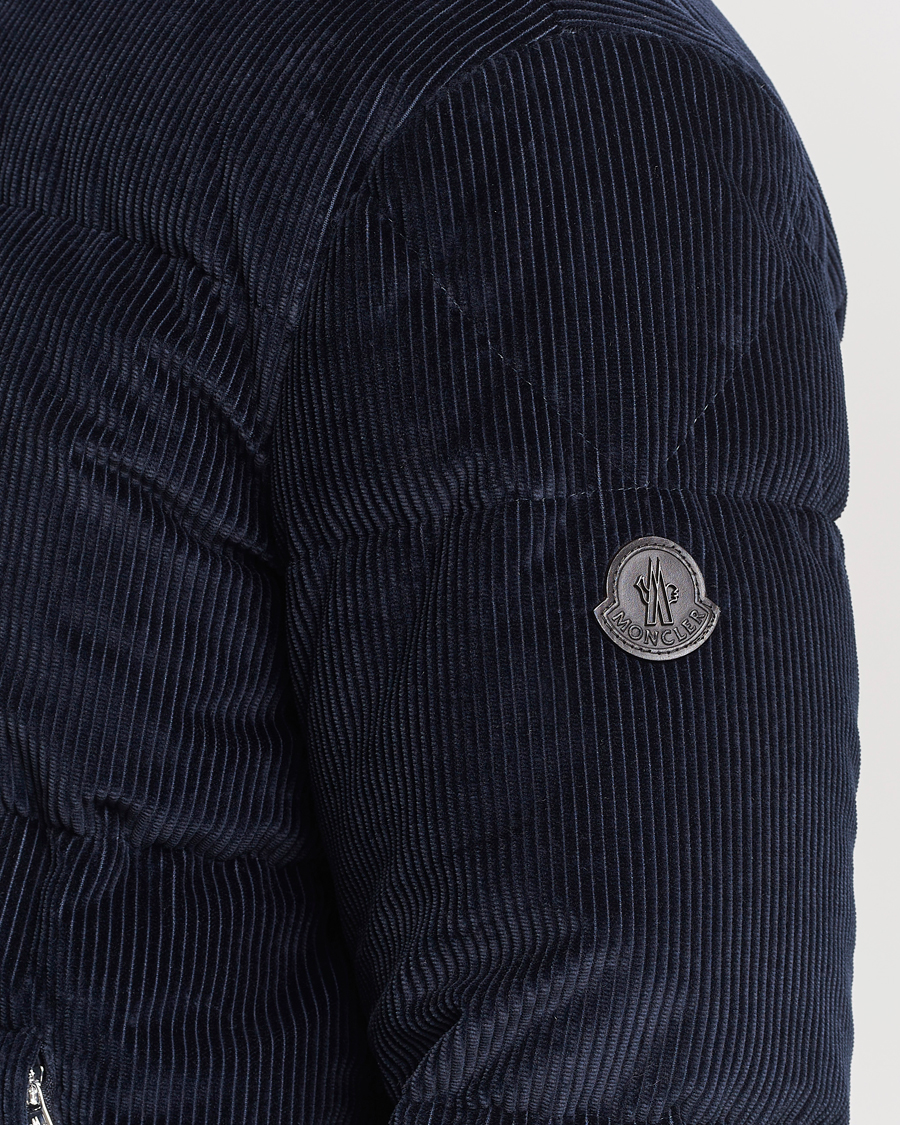 Herr | Jackor | Moncler | Besbre Corduroy Down Jacket Navy