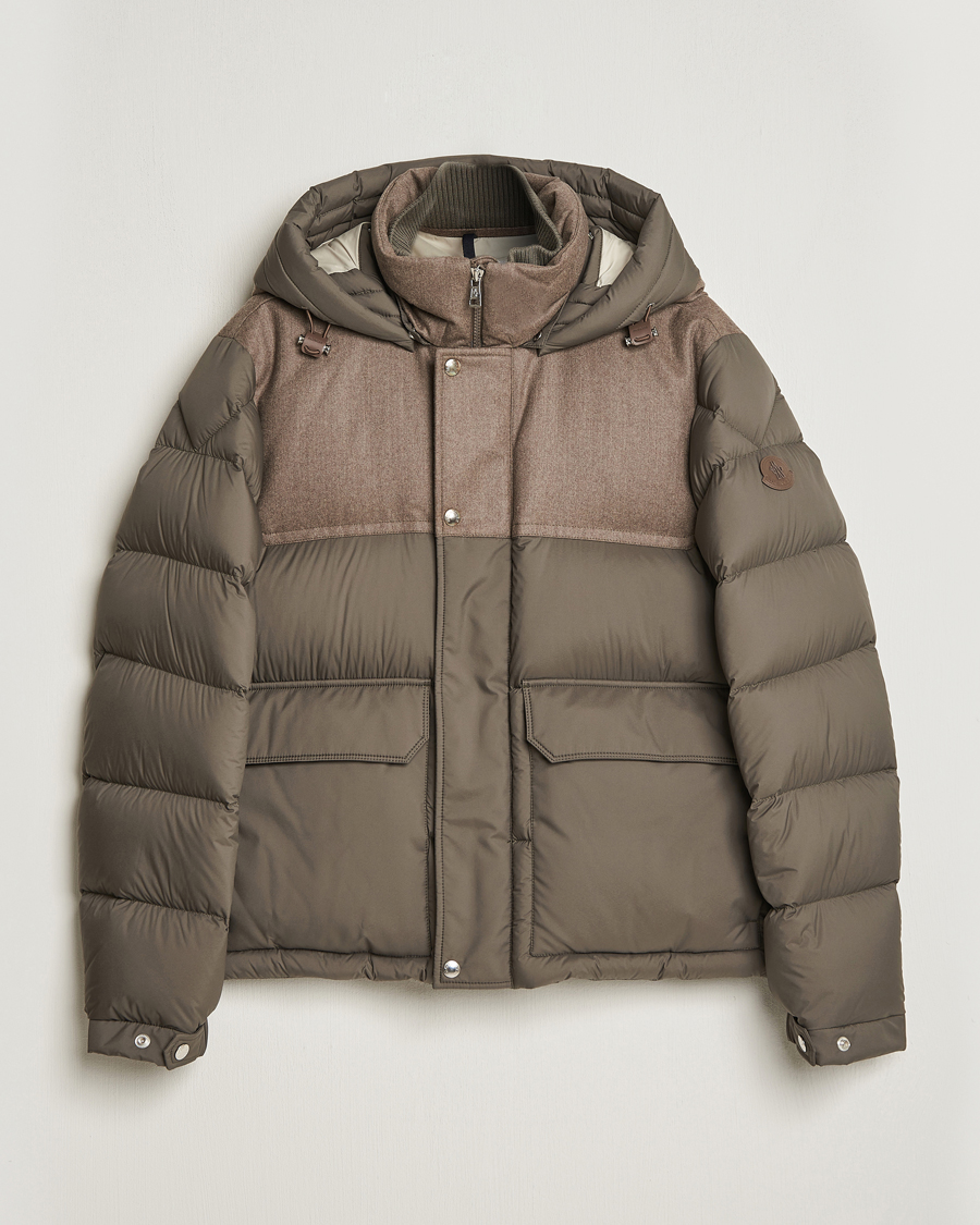 Herr | Jackor | Moncler | Mussala Short Down Parka Taupe