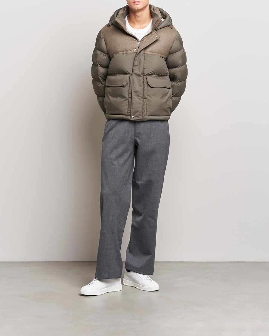 Herr | Jackor | Moncler | Mussala Short Down Parka Taupe
