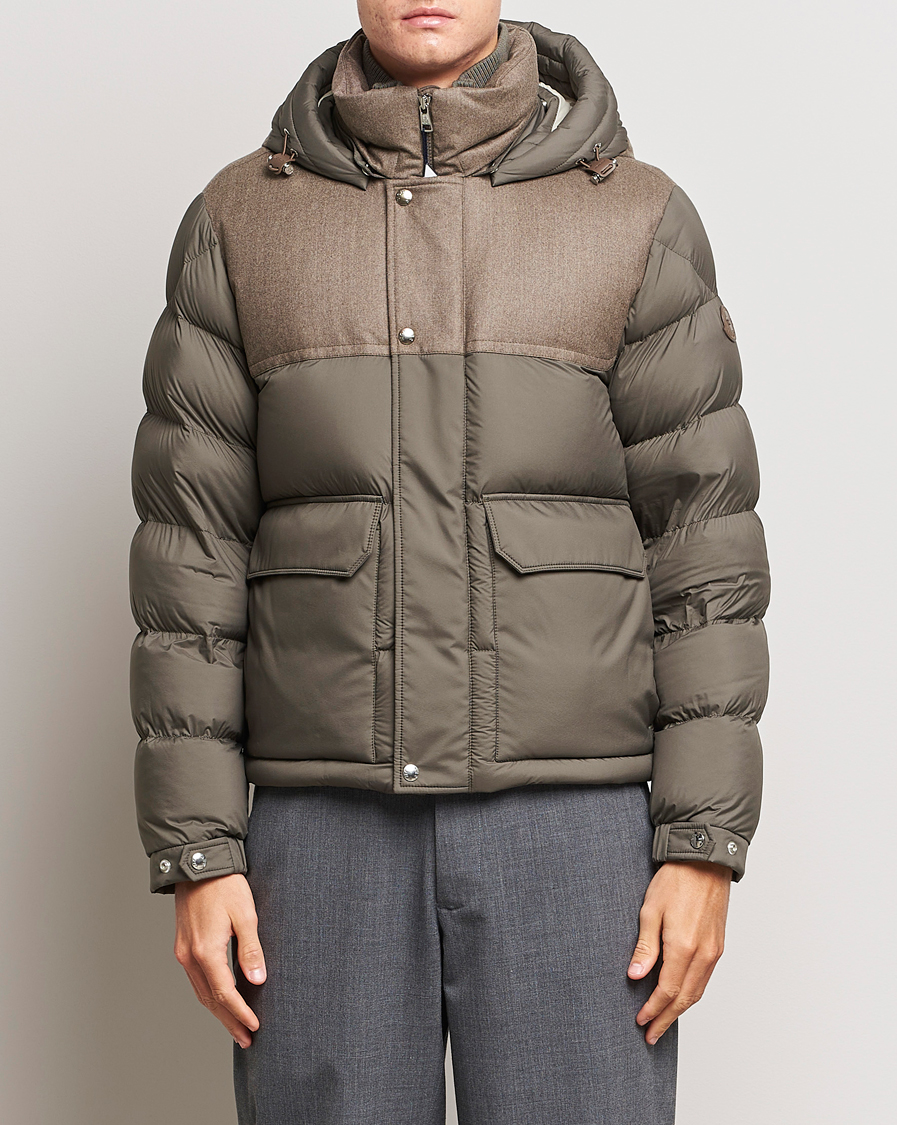 Herr | Dunjackor | Moncler | Mussala Short Down Parka Taupe