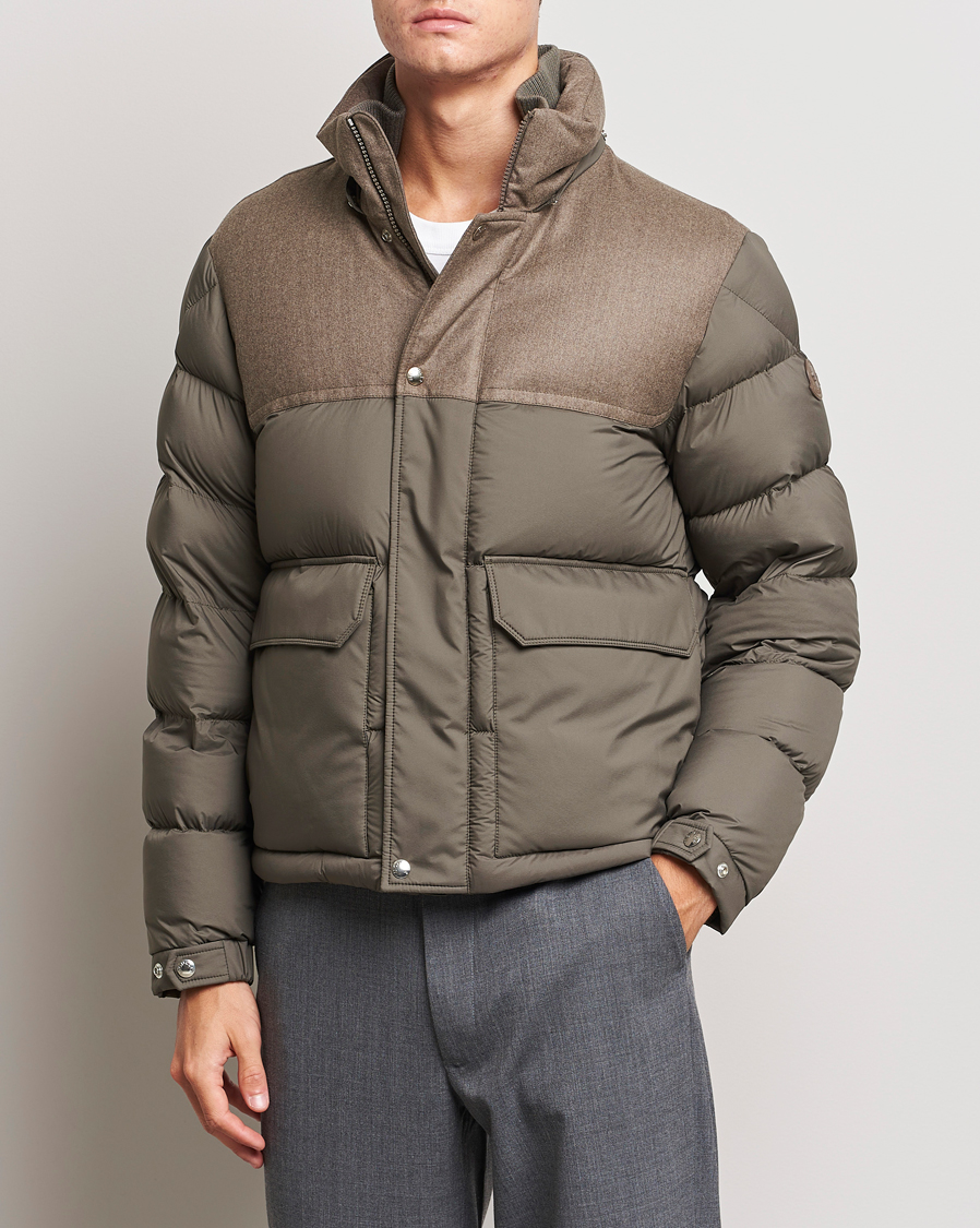 Herr | Jackor | Moncler | Mussala Short Down Parka Taupe
