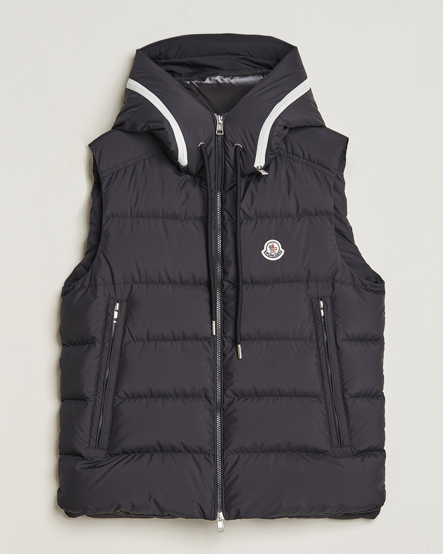 Herr | Jackor | Moncler | Cardamine Hooded Down Vest Black
