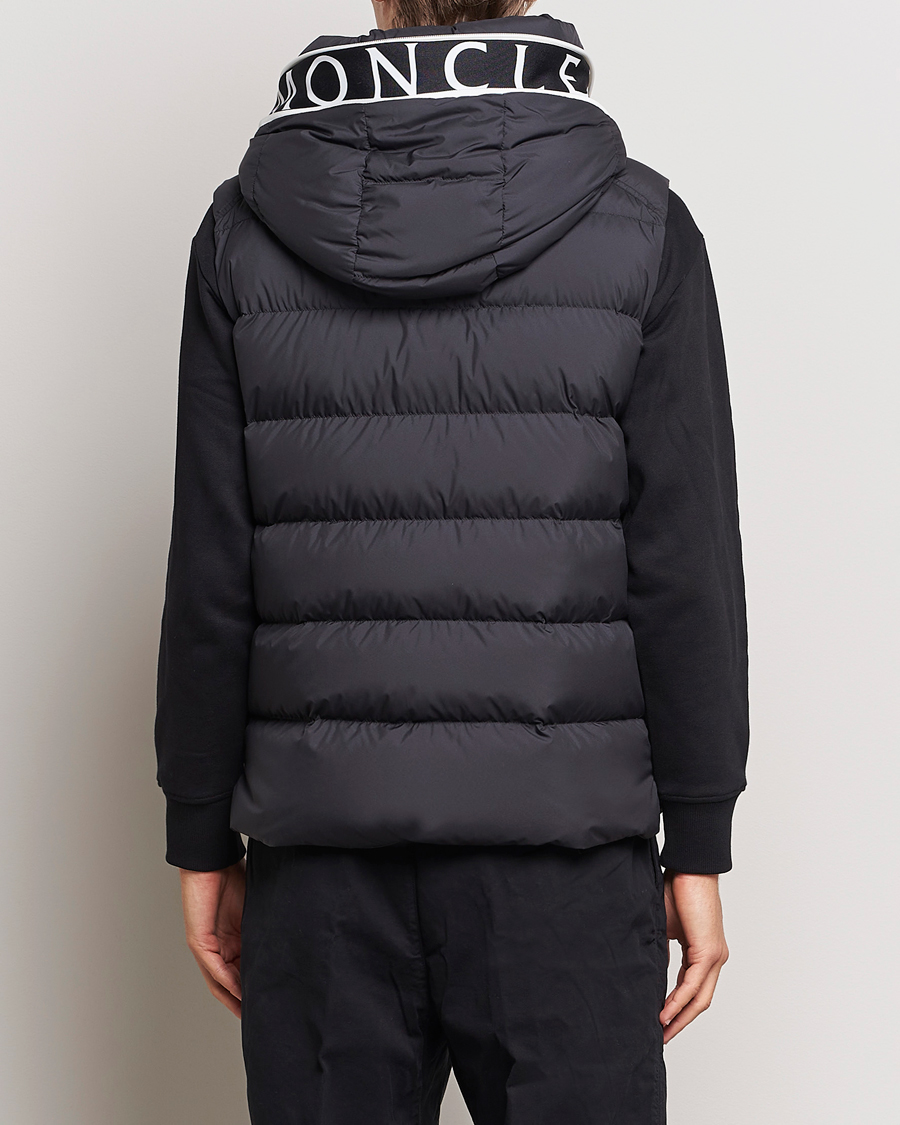 Herr | Jackor | Moncler | Cardamine Hooded Down Vest Black