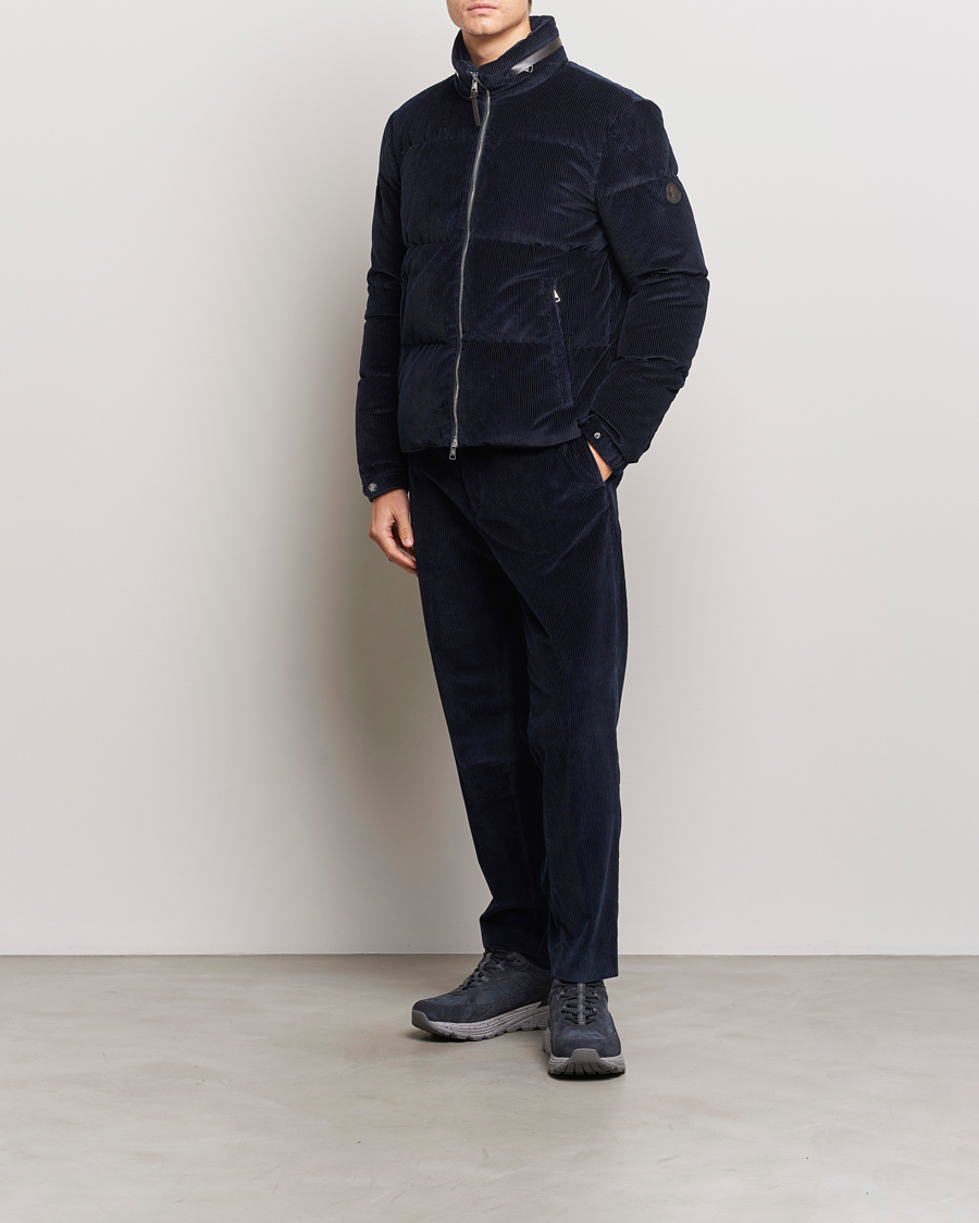 Herr | Byxor | Moncler | Corduroy Pants Navy