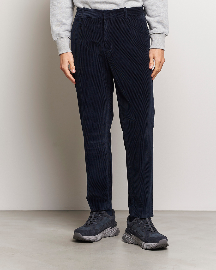 Herr | Byxor | Moncler | Corduroy Pants Navy