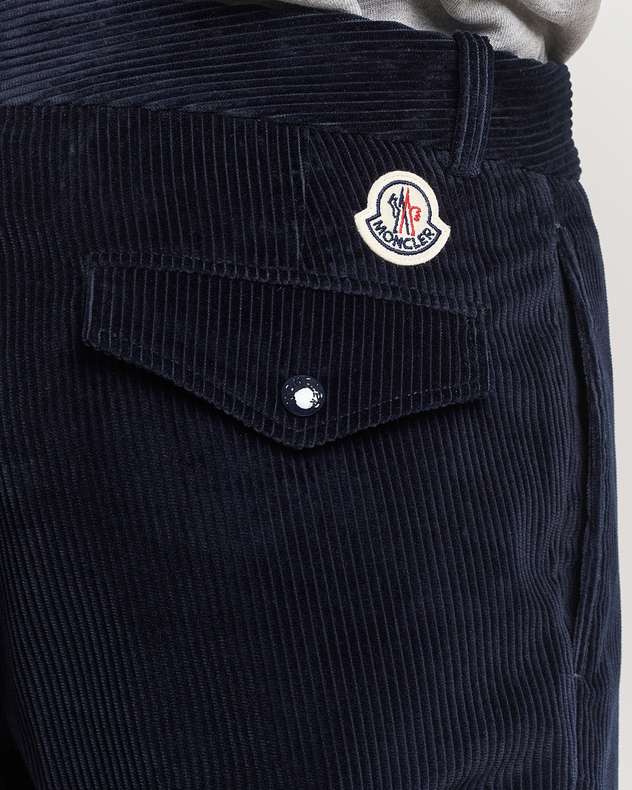 Herr | Byxor | Moncler | Corduroy Pants Navy