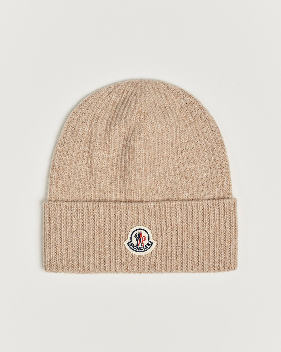 Herr | Moncler Cashmere Beanie Beige | Moncler | Cashmere Beanie Beige