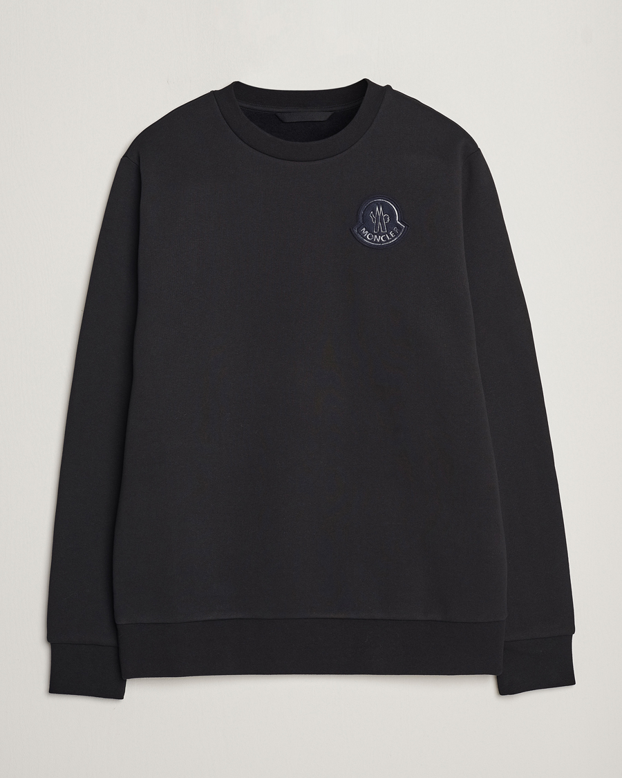 Herr | Tröjor | Moncler | Tonal Patch Logo Sweatshirt Black