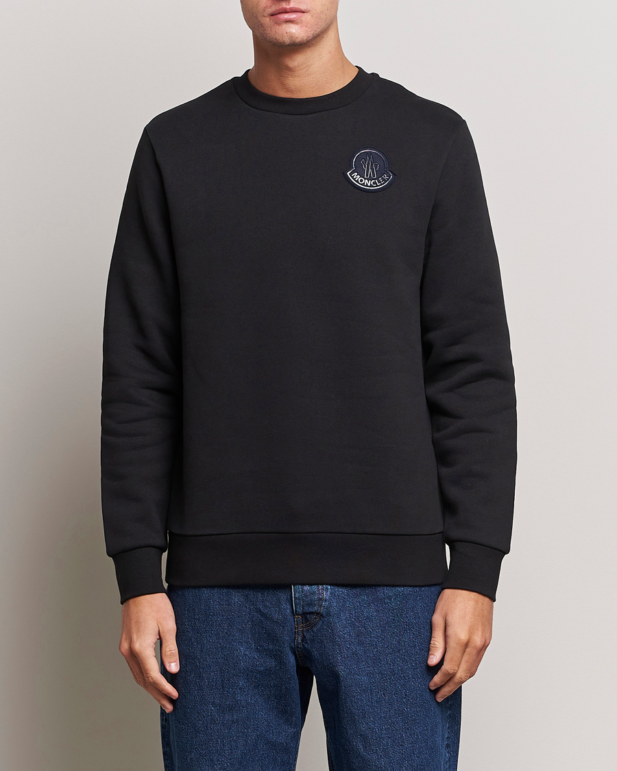 Herr | Tröjor | Moncler | Tonal Patch Logo Sweatshirt Black