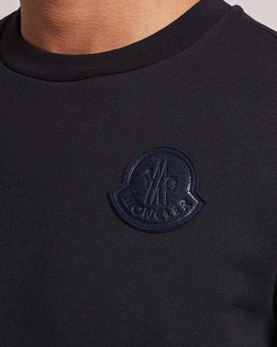 Herr | Tröjor | Moncler | Tonal Patch Logo Sweatshirt Black
