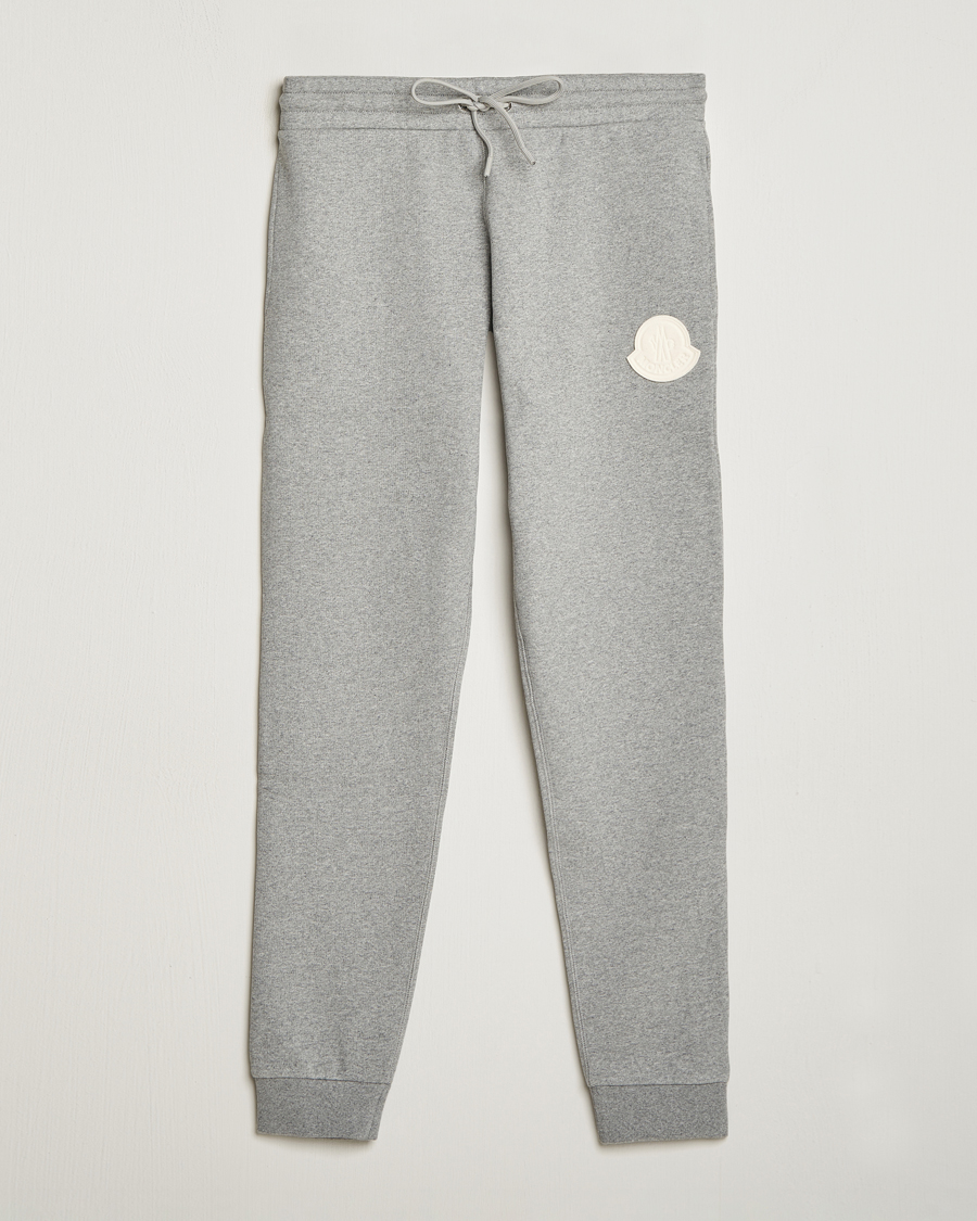 Herr | Byxor | Moncler | Patch Logo Sweatpants Light Grey