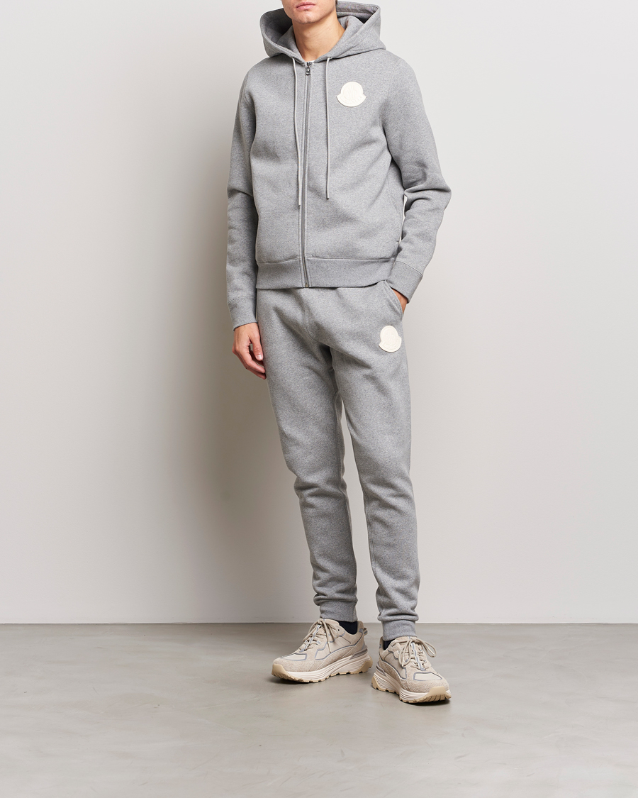 Herr | Byxor | Moncler | Patch Logo Sweatpants Light Grey