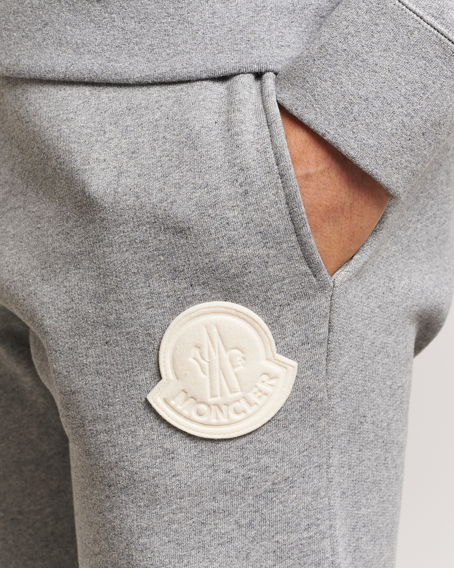 Herr | Byxor | Moncler | Patch Logo Sweatpants Light Grey