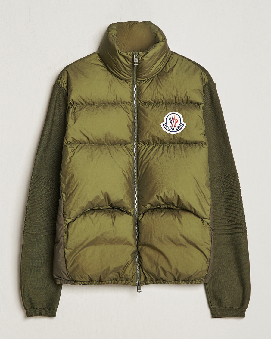 Herr | Tröjor | Moncler | Hybrid Cardigan Military Green
